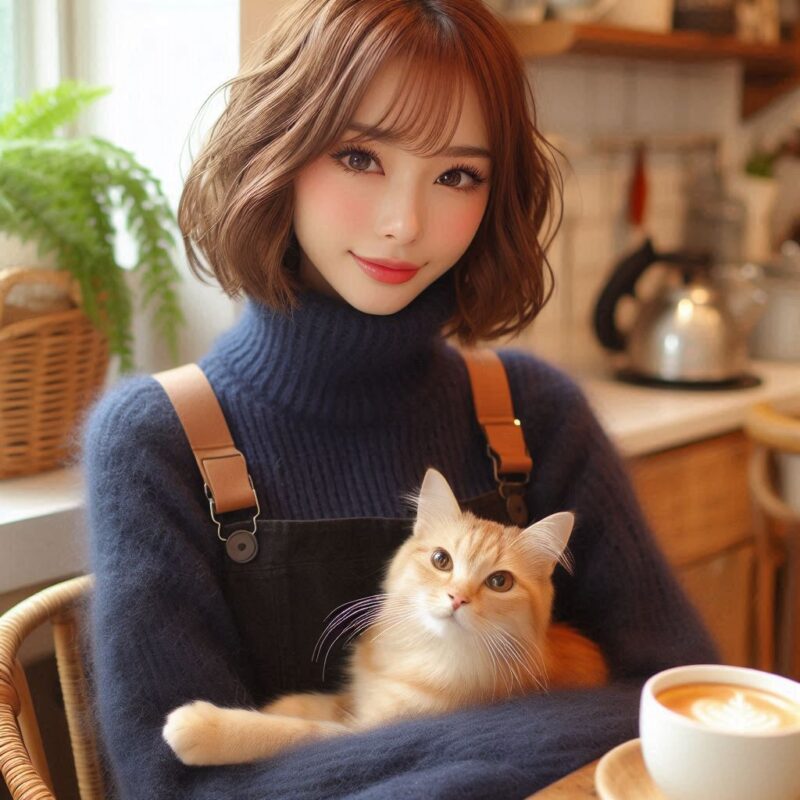 猫系彼女画像５